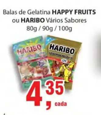 Happy Fruits ou Haribo 80g/90g/100g