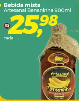 Frangolândia Bebida mista Artesanal Bananinha 900ml oferta