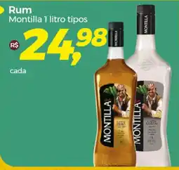 Rum Montilla 1 litro tipos