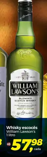 Frangolândia Whisky escocês William Lawson's 1 litro oferta