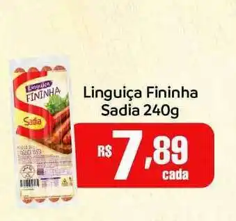 Bahamas Supermercados Linguiça Fininha Sadia 240g oferta