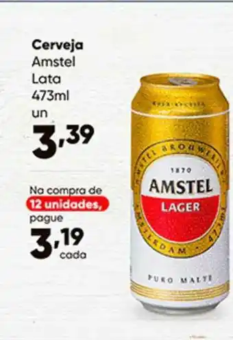 Zaffari Cerveja Amstel lata 473ml oferta