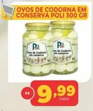 Ovos de Codorna em Conserva Poli 300g