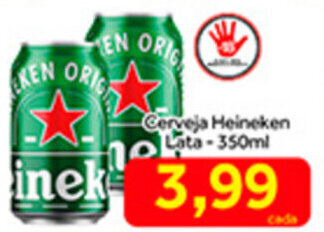 Shibata Supermercados Cerveja Heineken lata 350ml oferta