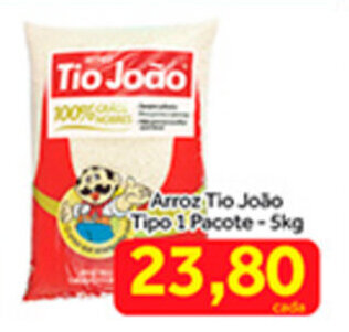 Shibata Supermercados Arroz Tio Joao tipo 1 pacote 5kg oferta