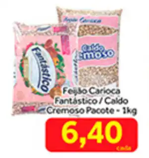 Feijao Carioca Fantastico/ caldo cremoso pacote 1kg