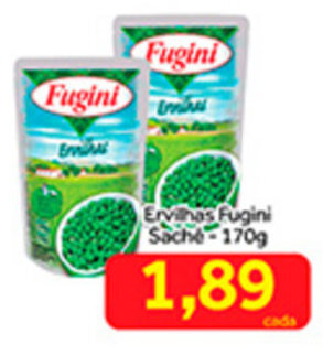 Shibata Supermercados Ervilhas Fugini Sache 170g oferta