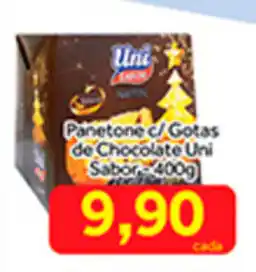 Shibata Supermercados Panetone c/ Gotas de Chocolate Uni Sabor 400g oferta