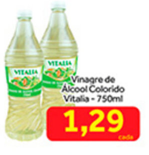 Shibata Supermercados Vinagre de Alcool Colorido Vitalia 750ml oferta