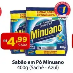 Super Show Sabão em Pó Minuano 400g (Sachê - Azul) oferta