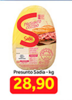 Shibata Supermercados Presunto Sadia 1kg oferta