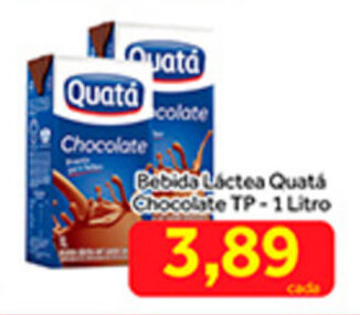 Shibata Supermercados Bebida lactea Quata Chocolate TP 1L oferta