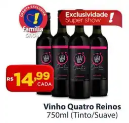 Super Show Vinho Quatro Reinos 750ml (Tinto/Suave) oferta