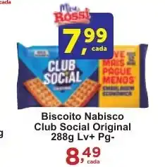 Rossi Supermercado Biscoito Nabisco Club Social Original 288g Lv+ Pg- oferta