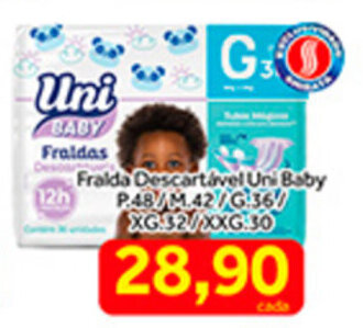 Shibata Supermercados Fralda Descartavel Uni Baby oferta