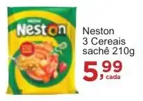 Rossi Supermercado Neston 3 Cereais sachê 210g oferta