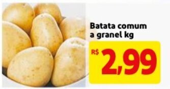 Batata comum a granel 1kg