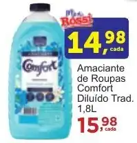 Rossi Supermercado Amaciante de Roupas Comfort Diluído Trad. 1,8L oferta