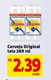 Mercado Extra Cerveja Original lata 269ml oferta