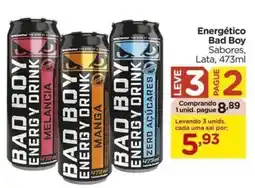 Carrefour Energético Bad Boy Sabores, Lata, 473ml oferta