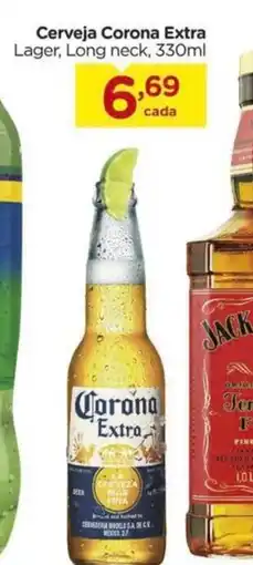 Carrefour Cerveja Corona Extra Lager, Long neck, 330ml oferta