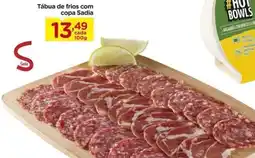 Carrefour Tábua de frios com copa Sadia cada 100g oferta