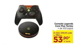 Carrefour Console Legends Core Plus Tectoy + de 100 jogos oferta