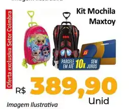 Hiper Moreira Kit Mochila Maxtoy oferta