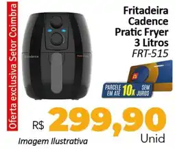 Hiper Moreira Fritadeira Cadence Pratic Fryer 3 Litros FRT-515 oferta