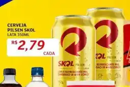 Assaí Atacadista CERVEJA PILSEN SKOL LATA 350ML oferta