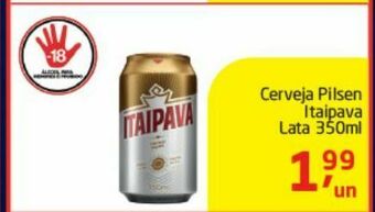 Tenda Atacado Cerveja pilsen itaipava lata 350 ml oferta