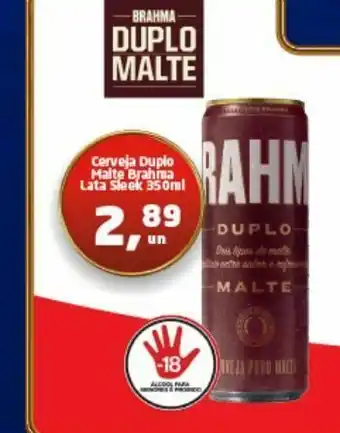 Tenda Atacado Cerveja duplo malte brahma lata 350 ml oferta