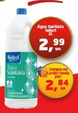 Tenda Atacado Água sanitária select 2 l oferta