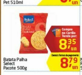 Tenda Atacado Batata palha select 500g oferta