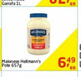 Tenda Atacado Maionese hellmann's 657g oferta