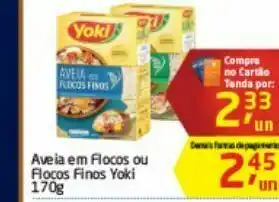 Tenda Atacado Aveia em flocos ou flocos finos yoki 170 g oferta