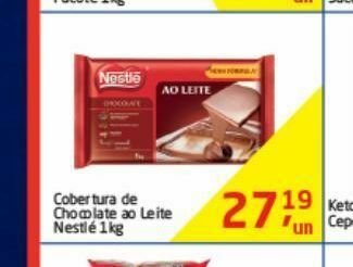 Tenda Atacado Cobertura de chocolate ao leite nestlé oferta