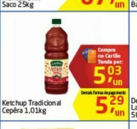 Tenda Atacado Ketchup tradicional cêpera oferta