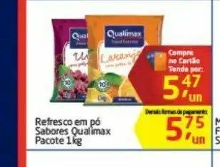 Tenda Atacado Refrescos em pó sabores qualimax oferta