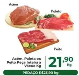 Comercial Esperança Acém, Paleta ou Peito Peça Inteira a Vácuo Kg oferta