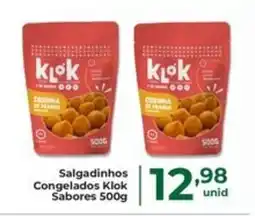 Comercial Esperança Salgadinhos Congelados Klok Sabores 500g oferta