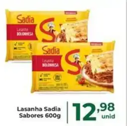 Comercial Esperança Lasanha Sadia Sabores 600g oferta