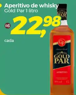 Frangolândia Aperitivo de whisky Gold Par 1 litro oferta