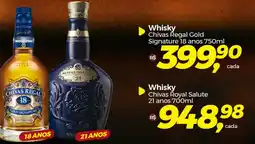 Frangolândia Whisky Chivas Regal Gold Signature 18 anos 750ml oferta