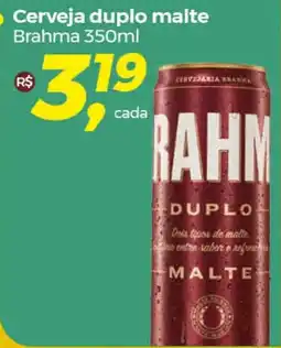 Cerveja duplo malte Brahma 350ml