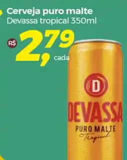 Frangolândia Cerveja puro malte Devassa tropical 350ml oferta