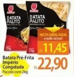 Atacadão Batata Pré-Frita Império Congelada Pacote com 2kg oferta