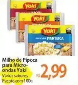 Atacadão Milho de Pipoca para Micro- ondas Yoki Vários sabores Pacote com 100g oferta