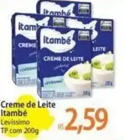 Atacadão Creme de Leite Itambé Levissimo TP com 200g oferta