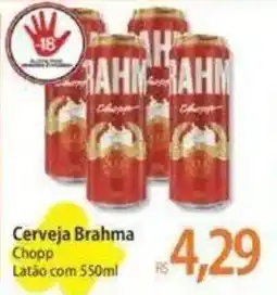 Atacadão Cerveja Brahma Chopp Latão com 550ml oferta